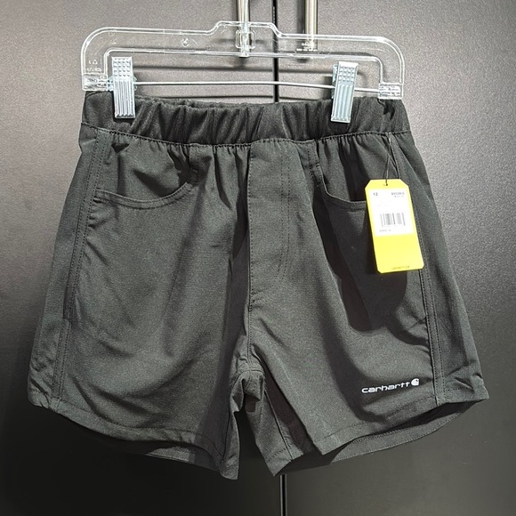 Carhartt Lightweight Ripstop work shorts,4 pocket,elastic waist,wicks sweat,logo - Picture 1 of 8